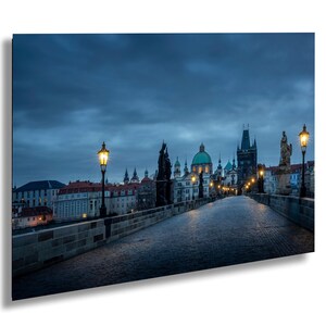 The Charles Bridge of Prague With The Blessings Of Saints Before The Sun Rises Fine Art Travel Home Decor