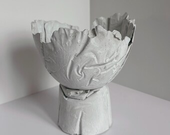 Delphine Pedestal | concrete pedestal bowl, decorative bowl, candle holder, accent piece, home decor