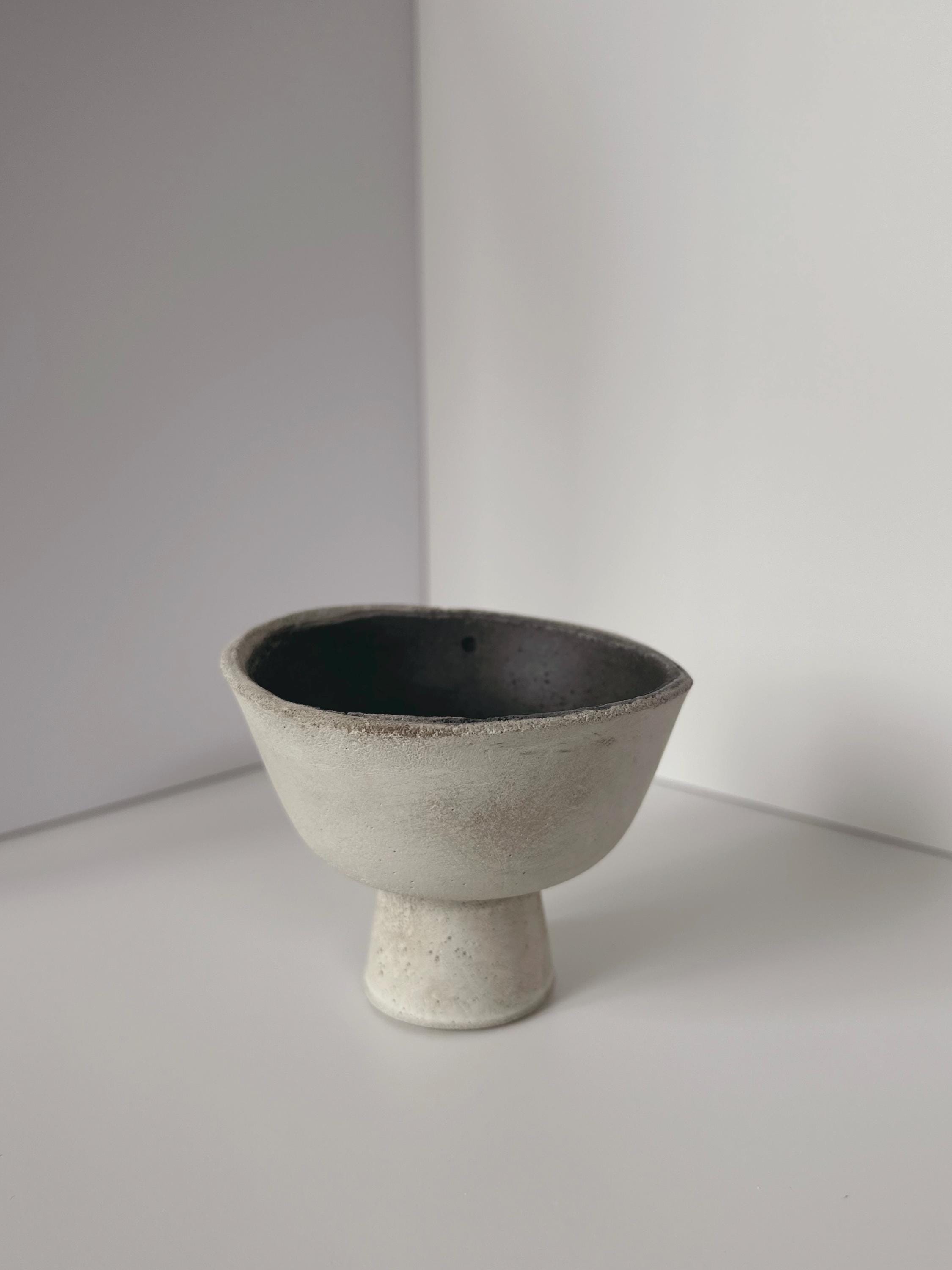 Peppa Pedestal | mini cement pedestal bowl, decorative bowl, candle holder, accent piece, home decor