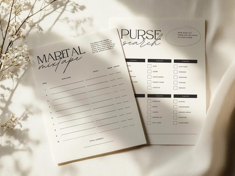 Marital mixtape and Purse Search