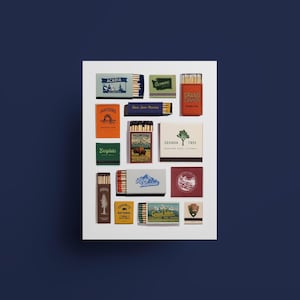 Vintage National Park Matchbox Poster