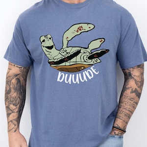 Dude Lil Dude Shirt, Comfort Colors, Matching Disney Squirt Crush Tee, Pixar Finding Nemo Tee, Father's Day Tees, Disney Dad Shirt 182920