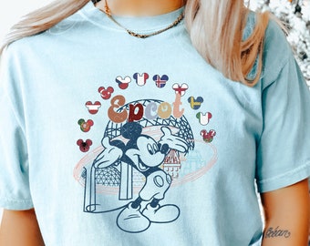 Disney Epcot Mickey Shirt, Comfort Colors Disney Shirt, Disney Trip Shirt, Disney Mickey Shirt, Disney Epcot Shirt, 180994