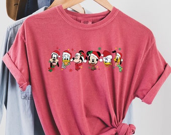 Christmas Mickey & Friends Shirt, Comfort Colors Shirts, Disney Christmas, Mickey Christmas, Christmas Shirt, Disney Shirt, Family Christmas