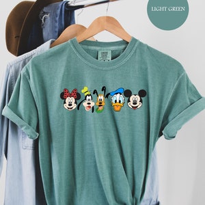 Chemise Mickey et ses amis, chemises couleurs confortables, chemise Mickey Mouse, chemise Disney World, Mickey et Minnie, chemises Disney, Mickey Mouse