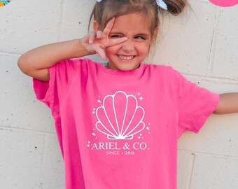 Ariel & Co. Since 1989 Shirts, Comfort Colors Shirt, Kids Disney Shirt, Little Mermaid Shirt, Ariel Shirt, Shirt for Disney, Disney Shirt