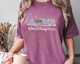 Walt Disneyworld Shirt, Comfort Colors Shirt, Disney World Shirt, Retro Walt Disney Shirt, Magic Kingdom Shirt, Disney Vacation Tee 182703