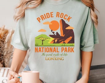 Lion King Pride Rock National Park Shirt, Comfort Colors Shirt, Lion King Shirt, Animal Kingdom Shirt, Disney Simba And Mufasa Tee 181723