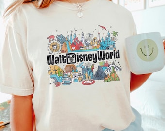 Retro Walt Disneyworld Shirt, Comfort Colors Shirt, Vintage Disneyworld Shirt, Disney Mickey And Friends Shirt, Retro Disney Shirt 183554
