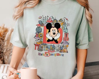 Mickey Disneyworld Shirt, Comfort Colors, Retro Walt Disneyworld Shirt, Mickey Mouse Shirt, Vintage Disneyworld Trip Shirt 182921