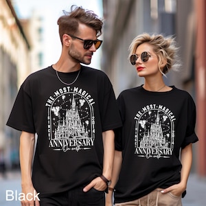 Disneyland The Most Magical Anniversary On Earth Shirt, Comfort Colors, Disneyland Honeymoon Shirt, Magical Castle Anniversary Tee 183382