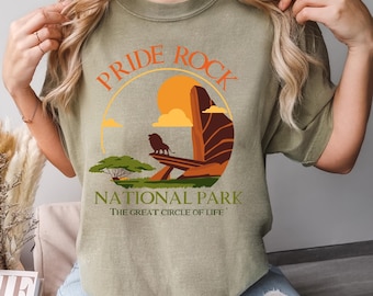 Lion King Pride Rock National Park Shirt, Comfort Colors Shirt, Lion King Shirt, Animal Kingdom Shirt, Disney Simba And Mufasa Tee 181714