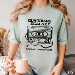 The Cosmic Rewind Tour Cassette Shirt, Comfort Colors, Guardians of The Galaxy,Epcot Shirt, Theme Park Attraction, Cosmic Galaxy Trip 182904