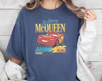 Disney Cars Vintage Lightning Mcqueen Shirt, Comfort Colors Disney Shirt, Disney Family Shirt, Disney Cars Shirt, Disney Trip Shirt 181350