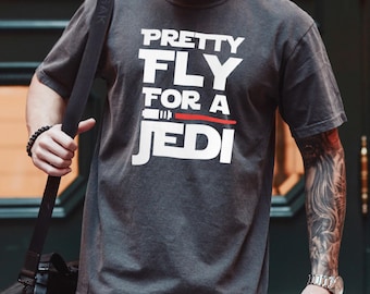 Pretty Fly For A Jedi Shirt, Comfort Colors Shirt, Star Wars Fans Tee,Galaxy's Edge Disneyland Family Vacation Shirt, Star Wars Shirt 182690
