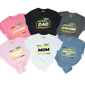 Personalized Disney Star Wars Birthday Shirt, Galaxy&#39;S Edge Family Birthday Party, Birthday Girl Or Boy Shirt, Comfort Colors Shirt 181398