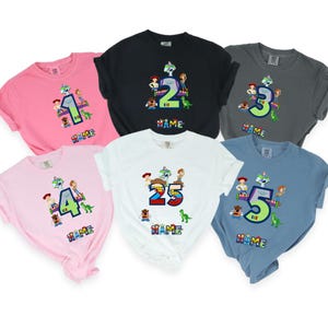 Custom Disney Toy Story Birthday Shirt, Comfort Colors Shirt, Toy Story Birthday Shirt, Disney Birthday Shirt, Disney Family Shirt 181349