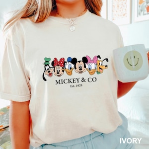 Vintage Mickey & Co 1928 Shirt, Comfort Colors, Mickey And Friends Shirt, Disneyland Shirt, Disney Family Shirts, Disney Trip Shirt 182787