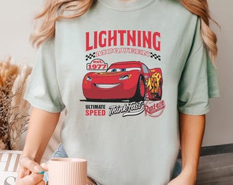 Disney Cars Lightning Mcqueen Shirt, Comfort Colors Disney Shirt, Disney Family Shirt, Disney Cars Shirt, Disney Trip Shirt 181323
