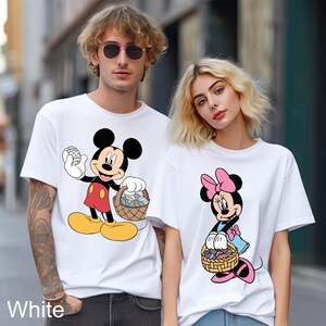 Disney Mickey Minnie Easter Shirt, Comfort Colors, Disney Easter Matching Shirt, Mickey Bunny Shirt, Mickey Minnie Easter Egg Shirt 182570