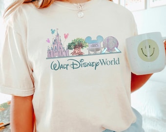 Walt Disneyworld Shirt, Comfort Colors Shirt, Disney World Shirt, Retro Walt Disney Shirt, Magic Kingdom Shirt, Disney Vacation Tee 182703