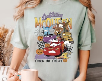 Cars Halloween Shirt, Lightning McQueen And Friends Halloween, McQueen Halloween shirt, Disney Halloween Shirt, Comfort Colors, 181936