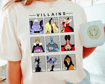Villains Shirt, Disney Villains, Witch Shirt, Villains, Disney Shirt, Spooky Shirt, Disney Family Shirts, Comfort Colors Shirt 182026