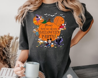 Mickey'S Not So Scary Halloween Party Shirt, Comfort Colors Shirt, Mickey Halloween Shirt, Disney Halloween Shirt 181667