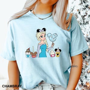 Disney Princess Elsa Shirt, Comfort Colors Disney Shirt, Disney Family Shirt, Disney Frozen Shirt, Disney Princess Shirt 181229