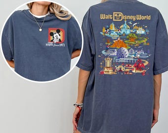 Retro Walt Disneyworld Mickey Shirt, Comfort Colors Shirt, Disney Parks Shirt, Four Parks Disney World Shirt, Vintage Disney Shirt 183829