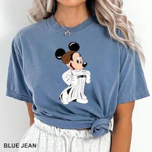 Star Wars Minnie Princess Leia Shirt, Comfort Colors Disney Shirt, Star Wars Family Shirt, Disney Star Wars Shirt, Disney Trip Shirt 181144