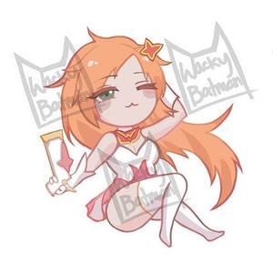 Star Guardian Miss Fortune Keychain Charm TFT LOL Teamfight Tactics League of Legends Riot Acrylic Keychain Chibi Kawaii Anime