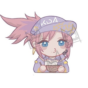 K/DA Akali Charm Keychain TFT LOL Teamfight Tactics League of Legends Riot Acrylic Keychain Holographic Chibi Kawaii Anime