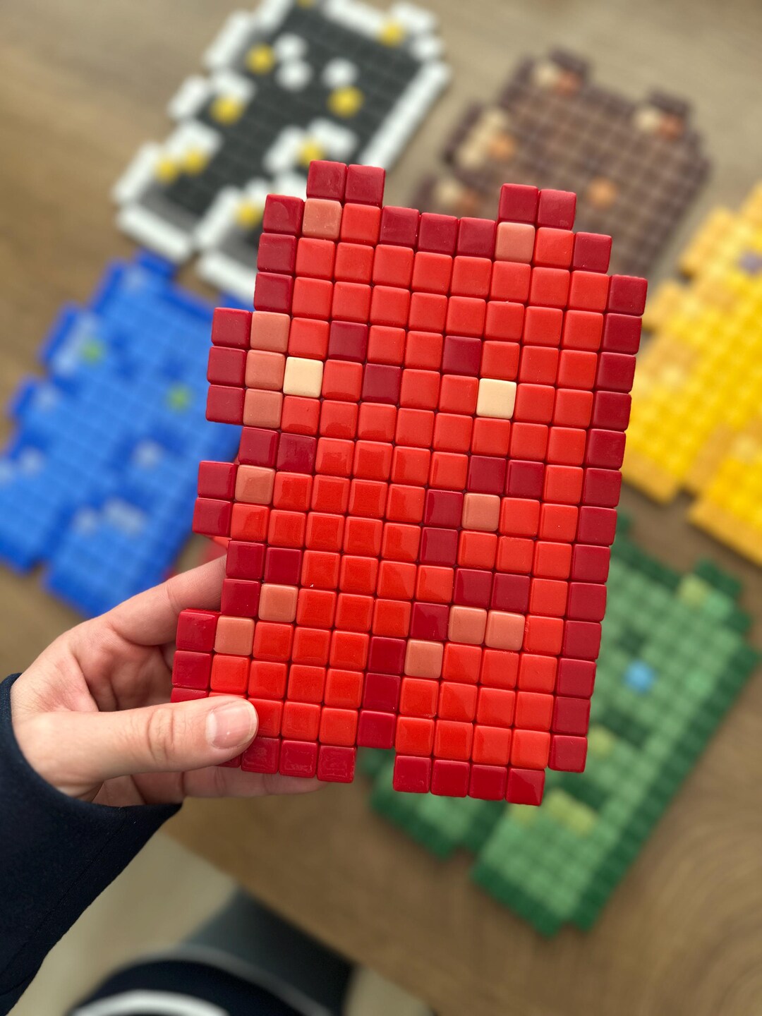 Pixel Handmade Things Handmade Pixel Art| Colorful Modern Wall Decor | Ready to Hang - Etsy