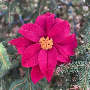 Large Felt Poinsettia