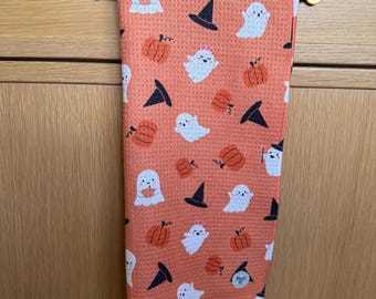 Halloween cutie ghosts  Premium Waffle Weave Kitchen Towel – Double Sided, Super Absorbent, Quick Dry, Eco-Friendly