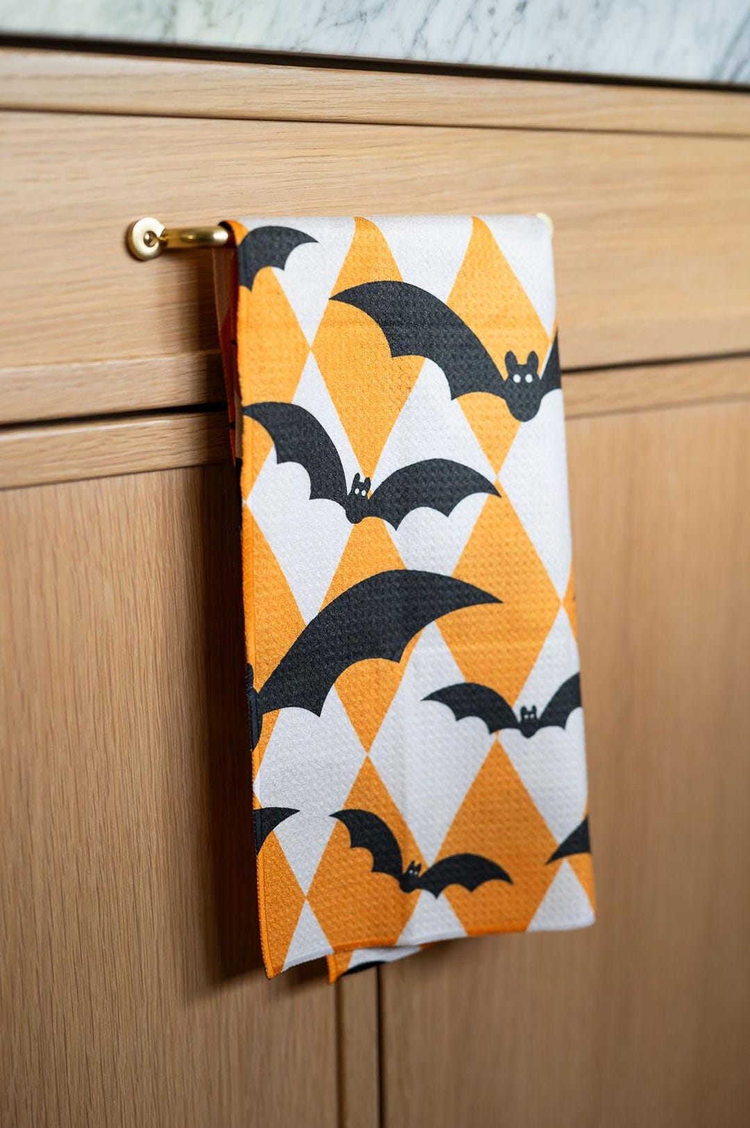 Halloween Bat Kitchen Towel: Waffle Weave Microfiber, Double Sided - Etsy