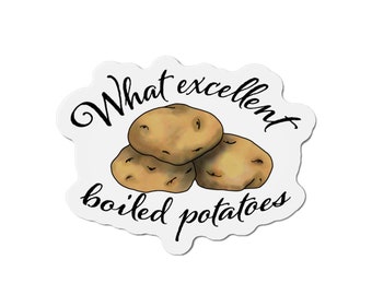 Boiled Potatoes Die-Cut Magnet