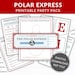 Polar Express Party Kit - INSTANT DOWNLOAD, Editable Polar Express ...