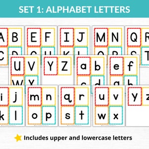 Printable Flashcard Activity Bundle: Alphabet, Numbers, Shapes, Sight ...