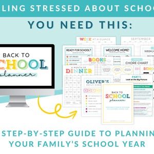 2025-2026 Back to School Planner: Editable Family Organizer (PDF Guide ...