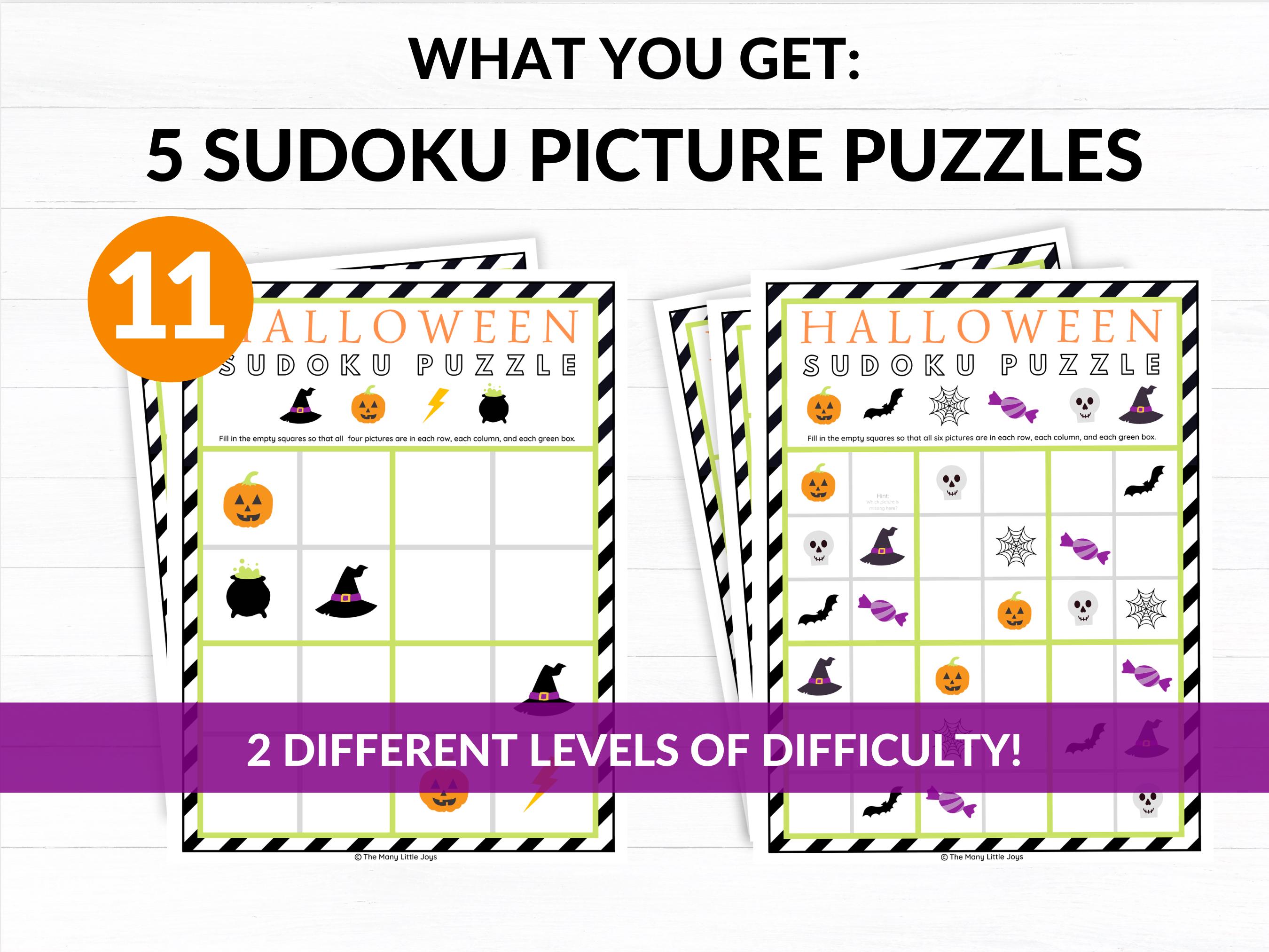 Halloween Activity Bundle for Kids – Printable Games (PDF Download) - Etsy