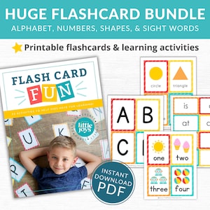 ÉNORME PACK ! Ensemble de cartes mémoire et d'activités à imprimer pour le préscolaire, la maternelle et la première année - Cartes mémoire amusantes !