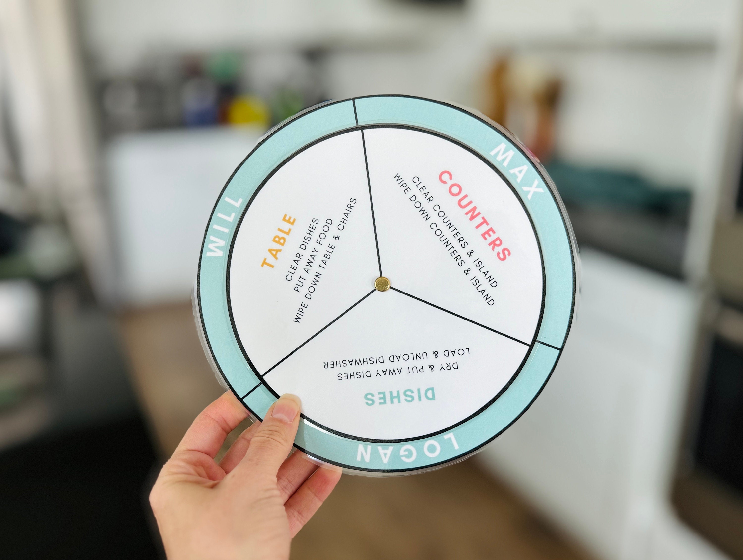 Rotating Chore Wheel Digital Template Family Chore Chart Etsy Rotating Chore Wheel Digital Template Family Chore Chart Etsy