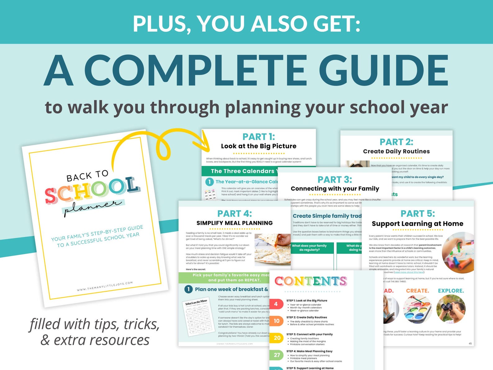 2025-2026 Back to School Planner: Editable Family Organizer (PDF Guide ...
