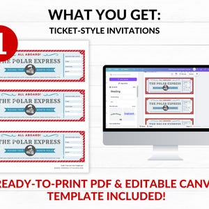 Polar Express Party Kit - INSTANT DOWNLOAD, Editable Polar Express ...