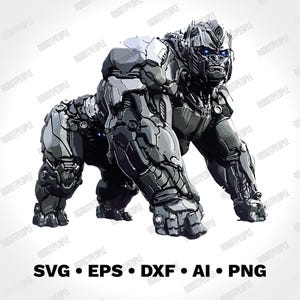 Transformer Optimus Primal SVG / Optimus Prime SVG / clipart vettoriale robot, download immediato, file a strati, file tagliato al laser, file cricut