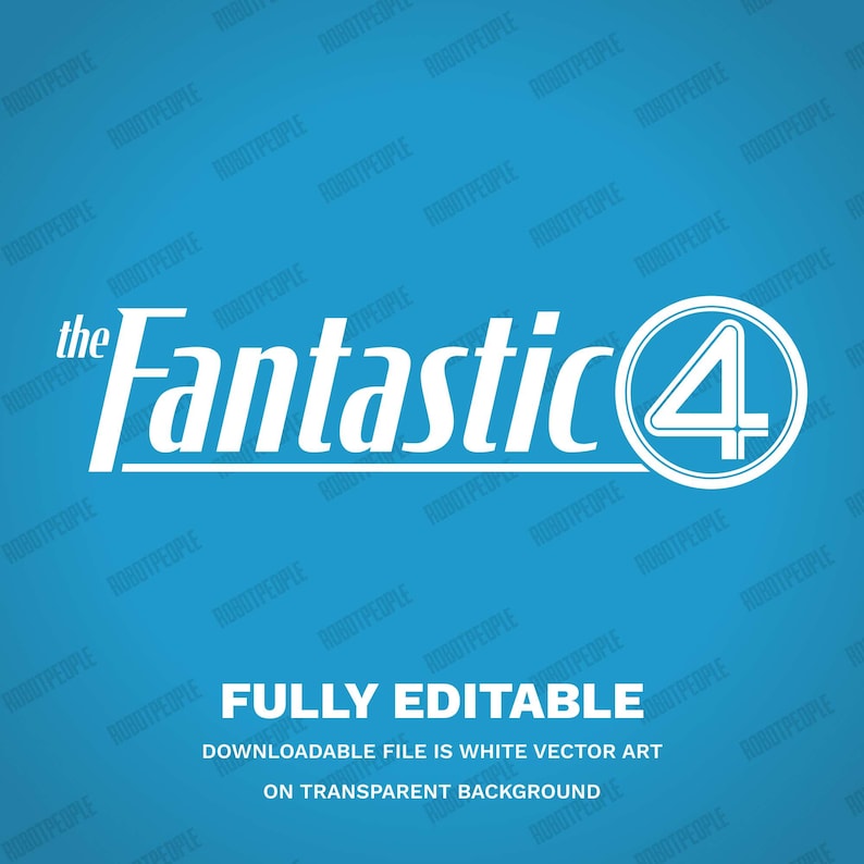 Fantastic Four Logo Bundle | 4 Svgs, Vector Art, First Steps, Superhero ...