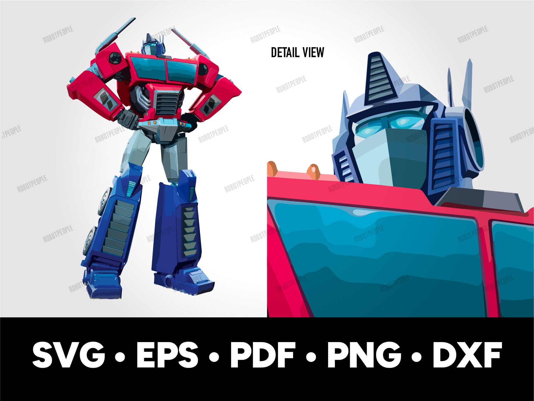 Transformer SVG Optimus Prime Earthspark, Svg, Eps, Ai, Png, Dxf