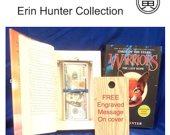 Erin Hunter Hollowed Book Safe, Secret Stash Box, Personalized Gift